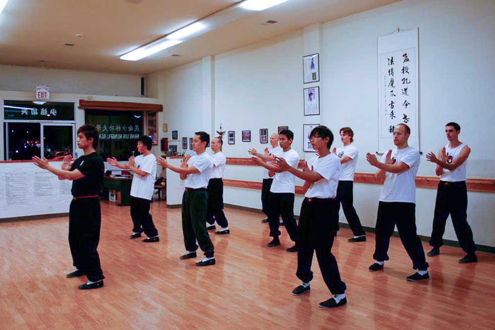 Wing Tsun Kung Fu Class in Millbrae, CA Nov 2009 at Sifu Elmond Leung's Martial Arts School