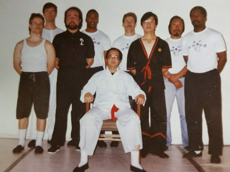 Wing Tsun Grandmaster Leung Ting and Sifu Elmond Leung & students in his early career in the U.S. 