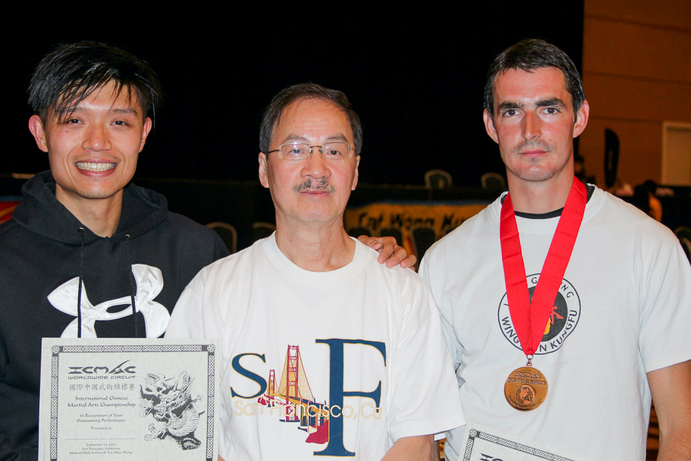 Wing Chun Students and Sifu Elmond Leung after a Bay Area Tournament in Sept 2012