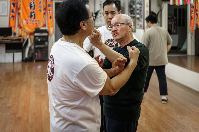Sifu Elmond Leung teaching Wing Tsun in January 2018 